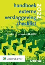 Omslag van Handboek Externe Verslaggeving Checklist 2022