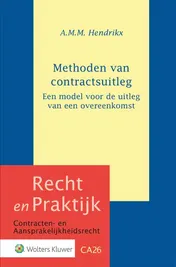 Omslag van Methoden van contractsuitleg