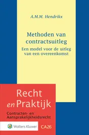 Omslag van Methoden van contractsuitleg