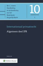 Omslag van Asser 10-I Algemeen deel IPR