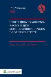 Omslag van Huwelijksvermogensrechtelijke schuldverhoudingen in de fiscaliteit