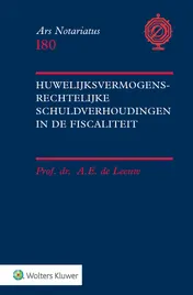 Omslag van Huwelijksvermogensrechtelijke schuldverhoudingen in de fiscaliteit
