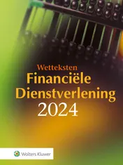 Omslag van Wetteksten financiële dienstverlening 2024