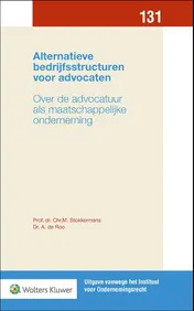 Omslag van Alternatieve bedrijfsstructuren voor advocaten