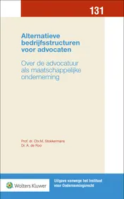 Omslag van Alternatieve bedrijfsstructuren voor advocaten