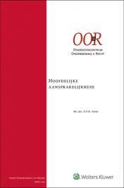 Omslag van Hoofdelijke aansprakelijkheid