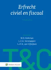 Omslag van Erfrecht civiel en fiscaal