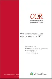 Omslag van Ondernemingsgericht privaatrecht en ESG