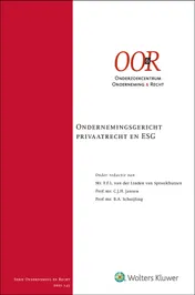 Omslag van Ondernemingsgericht privaatrecht en ESG