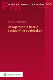 Omslag van Bewijsrecht in fiscale bestuurlijke boetezaken