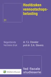 Omslag van Hoofdzaken vennootschapsbelasting
