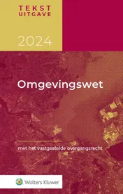Omslag van Tekstuitgave omgevingswet
