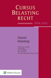 Omslag van Studenteneditie cursus belastingrecht omzetbelasting 2024-2025