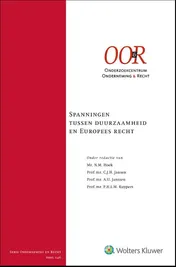 Omslag van Spanningen tussen duurzaamheid en Europees recht