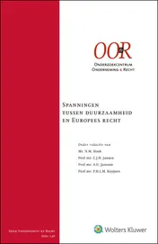 Omslag van Spanningen tussen duurzaamheid en Europees recht