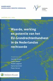Omslag van Waarde, werking en potentie van het EU-Grondrechtenhandvest in de Ned.rechtsorde