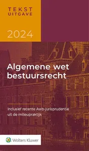 Omslag van Tekstuitgave Algemene wet bestuursrecht 2024