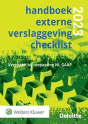Omslag van Handboek Externe Verslaggeving Checklist 2023