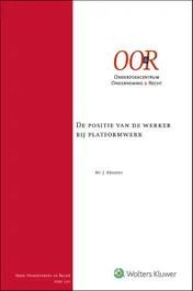 Omslag van De positie van de werker bij platformwerk