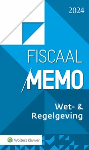 Omslag van Fiscaal Memo Wet- & Regelgeving 2024
