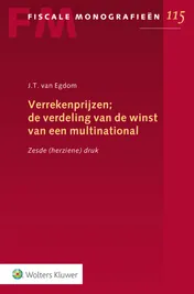 Omslag van Verrekenprijzen; de verdeling van de winst van een multinational