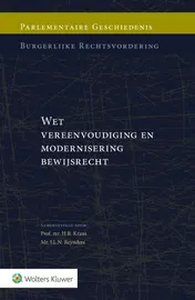 Omslag van Wet vereenvoudiging en modernisering bewijsrecht