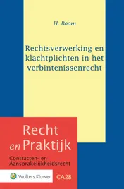 Omslag van Rechtsverwerking en klachtplichten in het verbintenissenrecht
