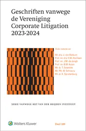 Omslag van Geschriften vanwege de Vereniging Corporate Litigation 2023-2024