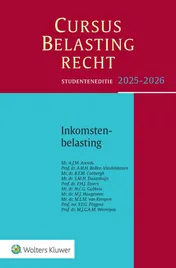 Omslag van Studenteneditie Cursus Belastingrecht Inkomstenbelasting 2025-2026