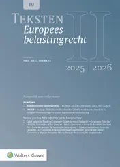 Omslag van Teksten Europees belastingrecht 2025/2026