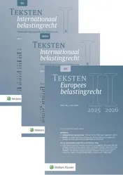 Omslag van Teksten Internationaal & Europees belastingrecht 2025/2026