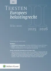 Omslag van Teksten Europees belastingrecht 2025/2026