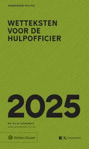 Omslag van Zakboek wetteksten voor de hulpofficier 2025