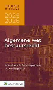 Omslag van Tekstuitgave Algemene wet bestuursrecht 2025-2026