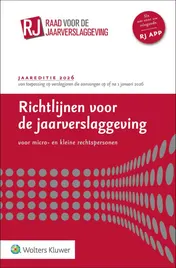 Omslag van Richtlijnen voor de jaarverslaggeving voor micro- en kleine rechtspersonen 2026