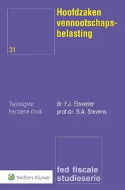 Omslag van Hoofdzaken vennootschapsbelasting