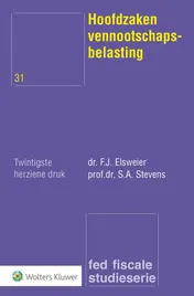 Omslag van Hoofdzaken vennootschapsbelasting
