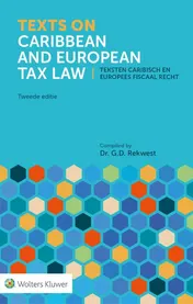Omslag van Texts on Caribbean and European Tax Law