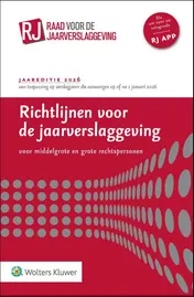 Omslag van Richtlijnen voor de jaarverslaggeving, middelgrote en grote rechtspersonen 2026