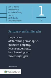 Omslag van De persoon, afstamming en adoptie, gezag en omgang, levensonderhoud