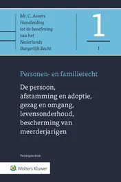 Omslag van De persoon, afstamming en adoptie, gezag en omgang, levensonderhoud