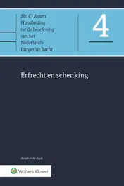 Omslag van Erfrecht en schenking