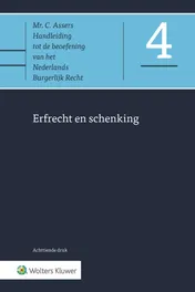 Omslag van Erfrecht en schenking