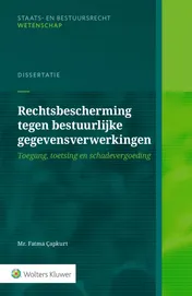 Omslag van Rechtsbescherming tegen bestuurlijke gegevensverwerkingen