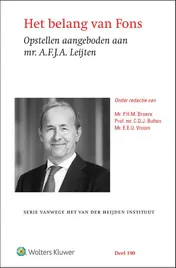 Omslag van Het belang van Fons