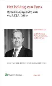 Omslag van Het belang van Fons