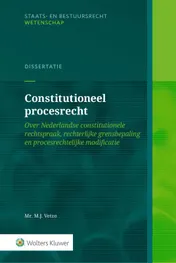 Omslag van Constitutioneel procesrecht