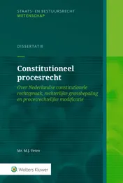 Omslag van Constitutioneel procesrecht