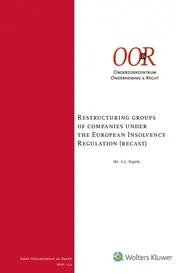 Omslag van Restructuring groups of companies under the European In