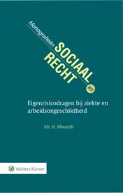 Omslag van Eigenrisicodragen bij ziekte en arbeidsongeschiktheid